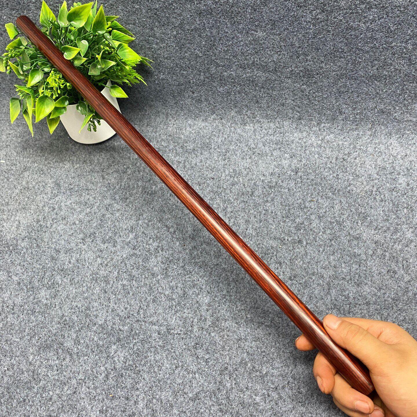 高油密紫檀原木老料太极实木紫檀木健身武术把玩防身红木圆棍木棒