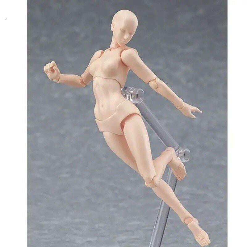木头人偶关节木偶素体人体模型美术绘画摆件人体手掌手指关节可动