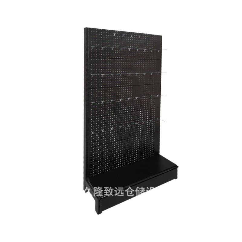 黑色路亚洞洞板挂钩货架吧唧痛墙谷子店展示架小饰品陈列潮玩架子