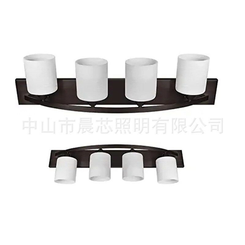 美式复古工业壁灯双头三头玻璃弧形卧室床头走廊过道亚马逊镜前灯