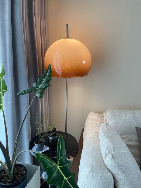 北欧中古蘑菇灯具简约复古客厅沙发旁卧室艺术设计师网红落地灯