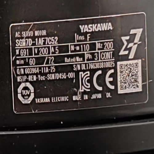 SGM7G-09AFC6C安川电机SGMAH-08AAA41SGD7S-7R6AA0C202YCP01B-E