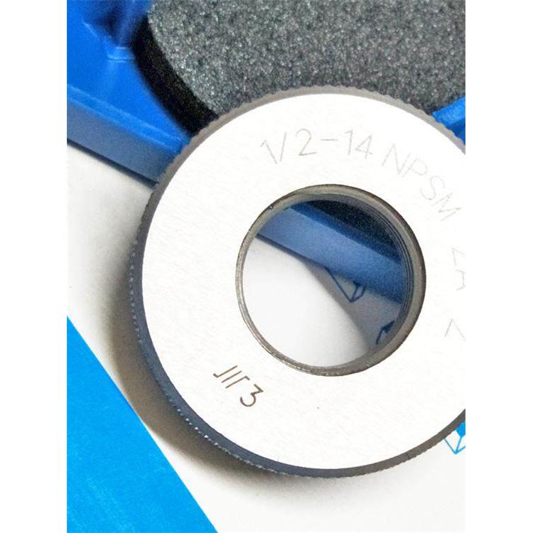 成量川牌美制螺纹环规NPSM3/8 3/4 量规圆柱管牙规高精度通止规图片