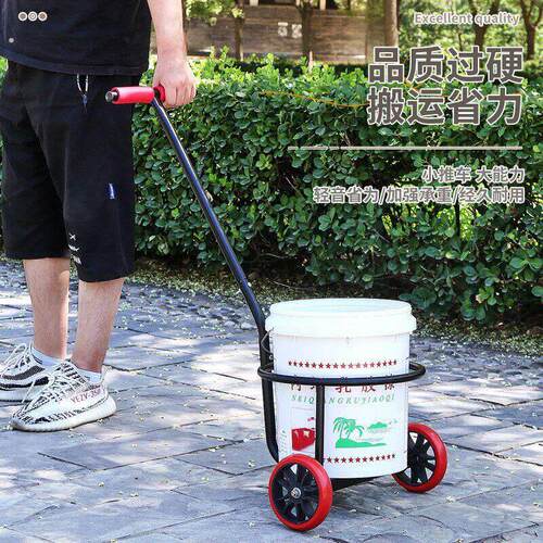 新款升级静音轮倒水车手拉式小推车倒垃圾运水桶农村家用泔水车