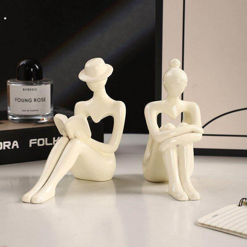 有艺术感的摆件桌面礼品餐桌简约摆放树脂人物轻奢高级礼物创意