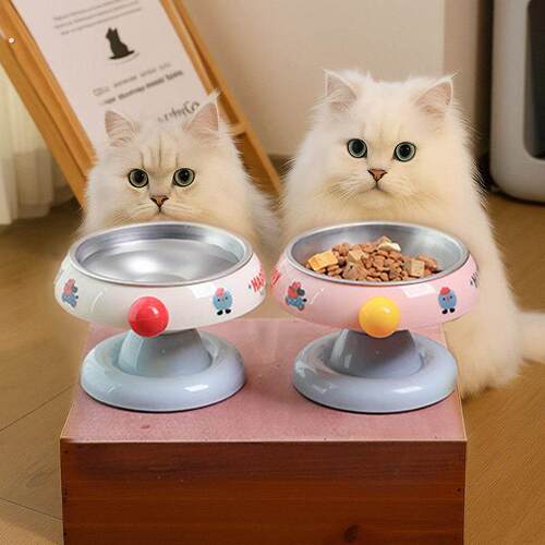 猫碗不锈钢猫食盆斜口碗保护颈椎猫咪饭碗粮碗喝水碗食碗宠物狗碗