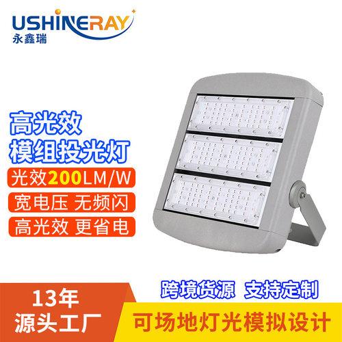 高光效隧道灯200lm/w 户外篮球广场道路照明模组投光灯 led投光灯