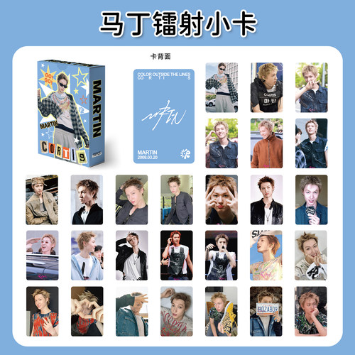 马丁LOMO风复古镭射小卡明信片
