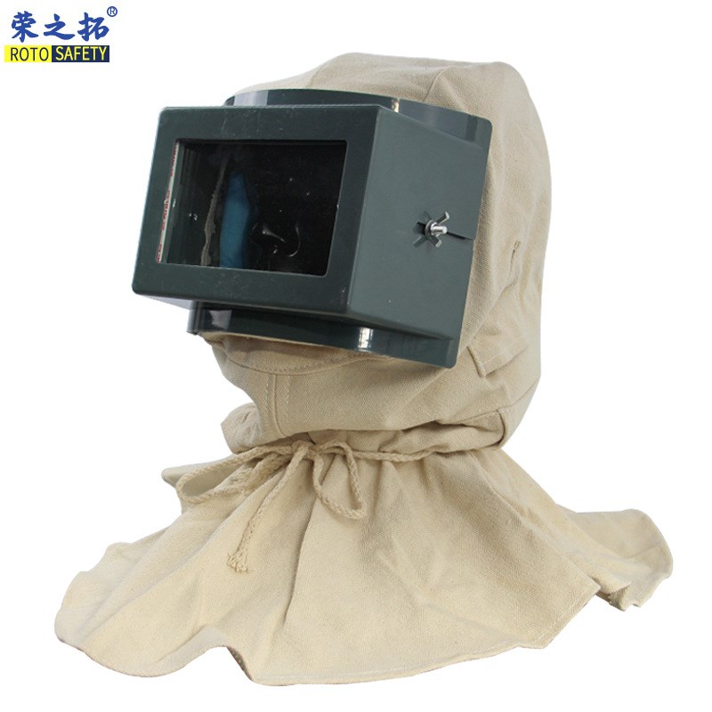 喷砂服打砂衣帆布加厚油漆涂料冲砂喷沙服裤子分连体防护服打磨帽