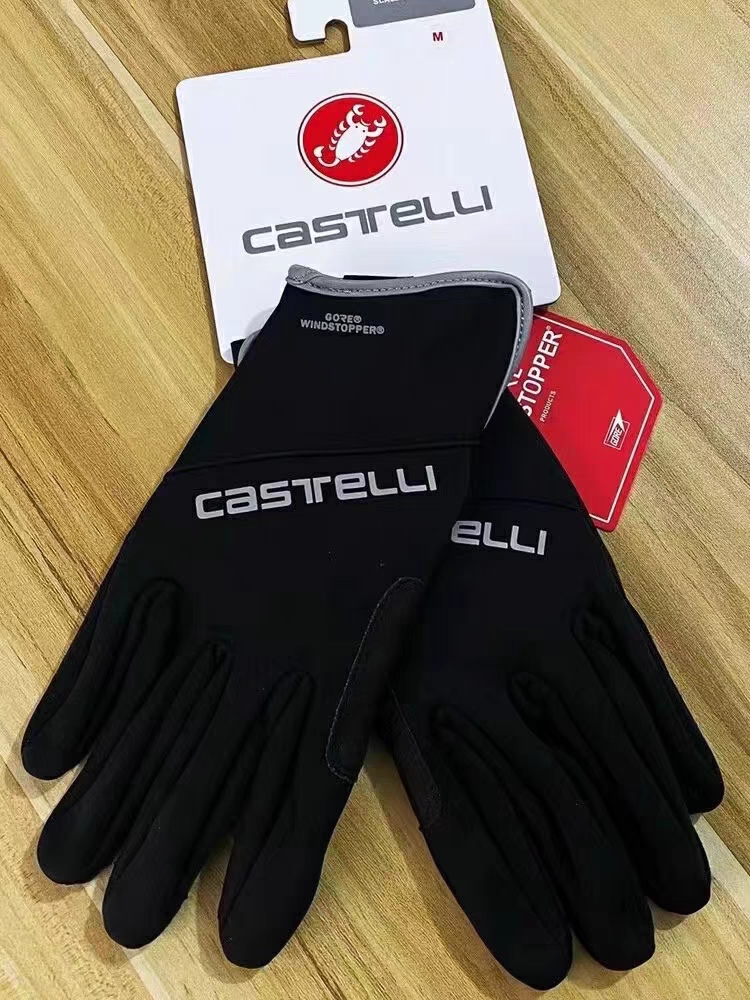 蝎子骑行手套castelli SCALDA PRO GLOVE秋冬季防风防水抓绒保暖