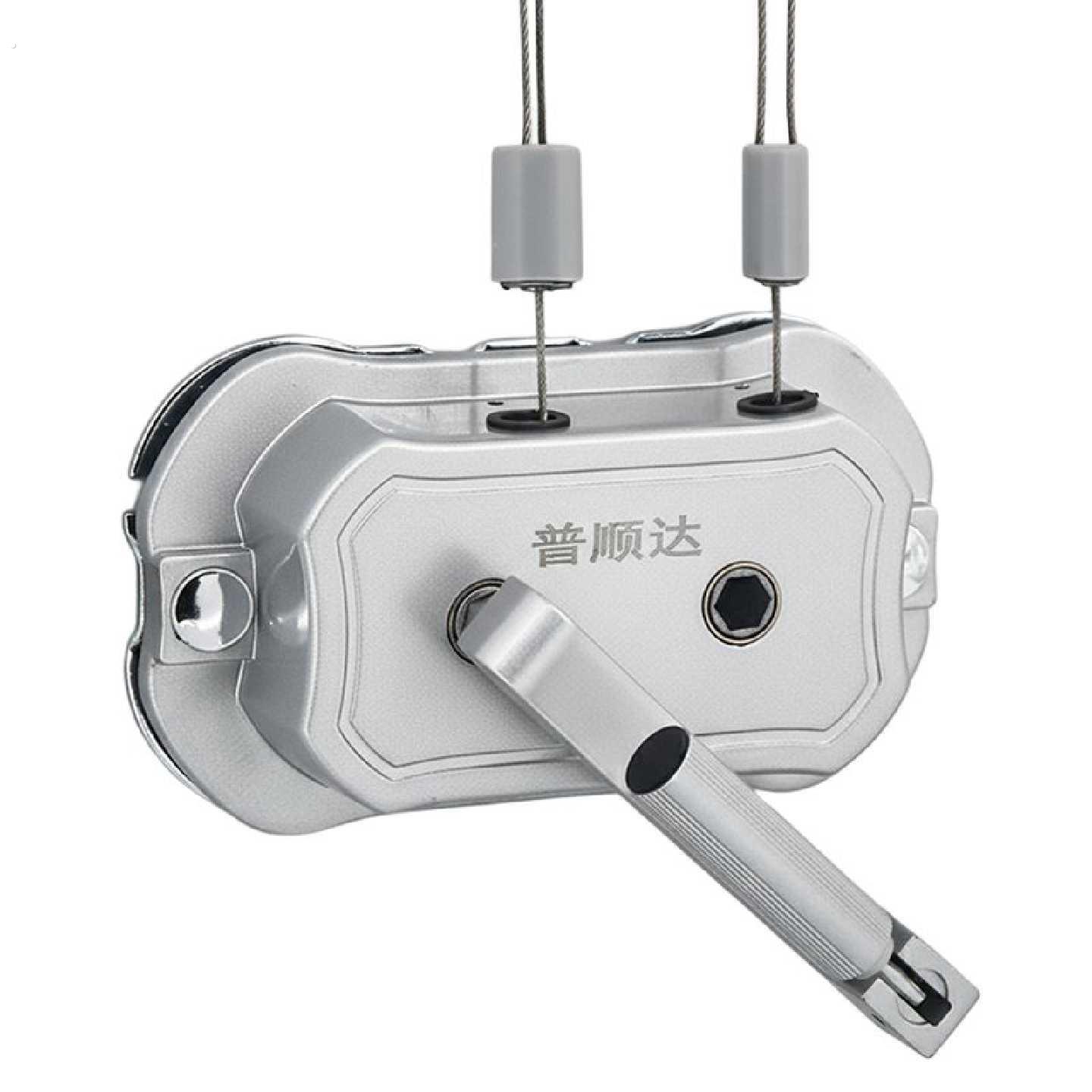 双杆升降晾衣架手摇器升降器安装手动晾衣架盒子摇手器通用型手柄