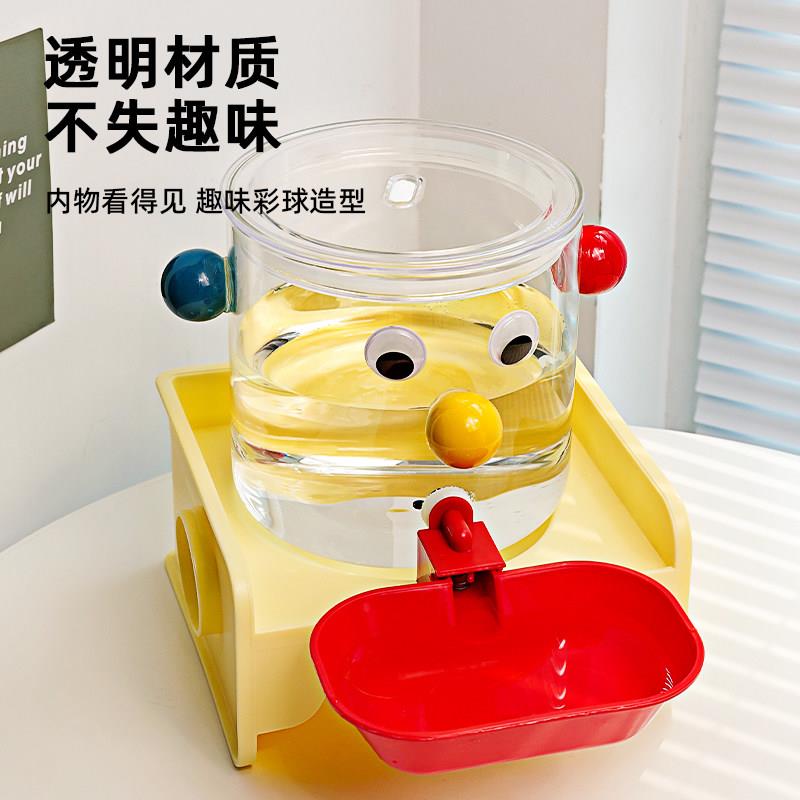 宠物饮水机狗狗外出水杯不湿嘴悬浮水碗不锈钢静音不插电饮水器