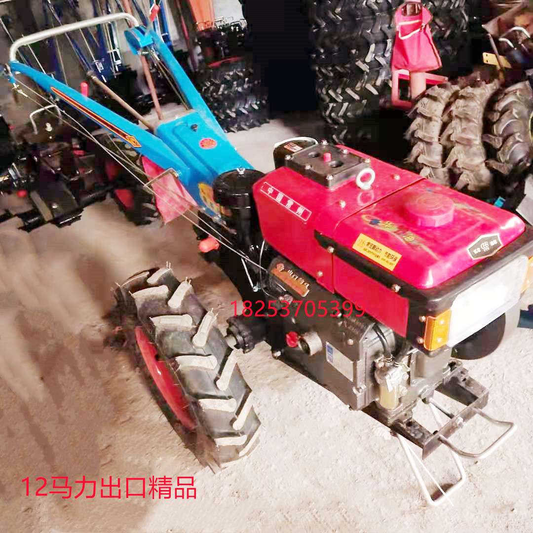农用手扶两轮拖拉机 一机多用旋耕松土机 12马力手扶拖拉机价格