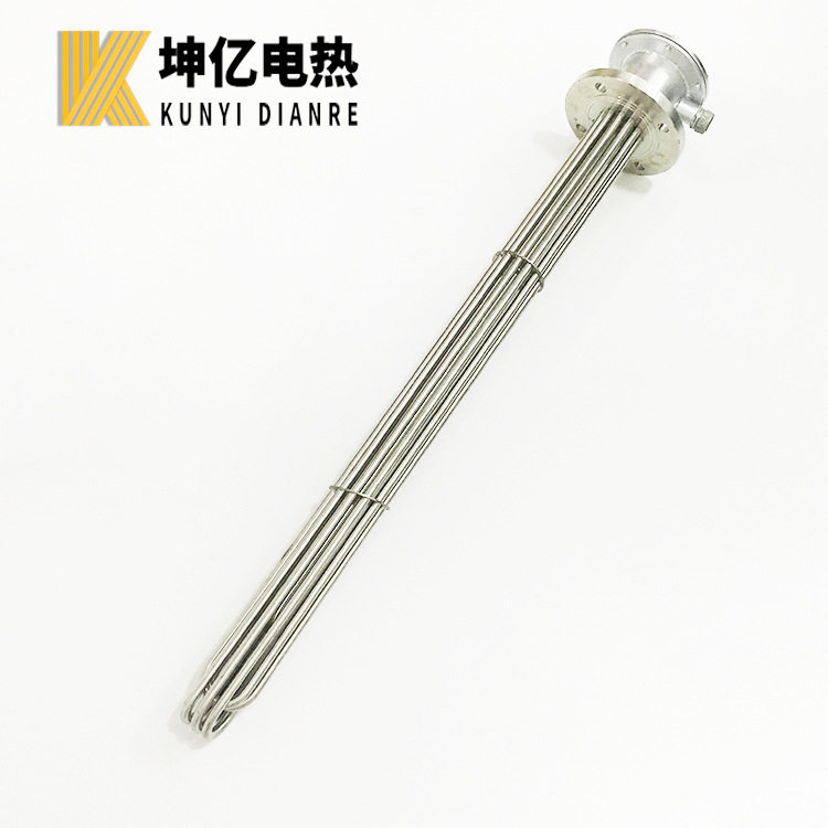 坤亿电热不锈钢法兰式加热管