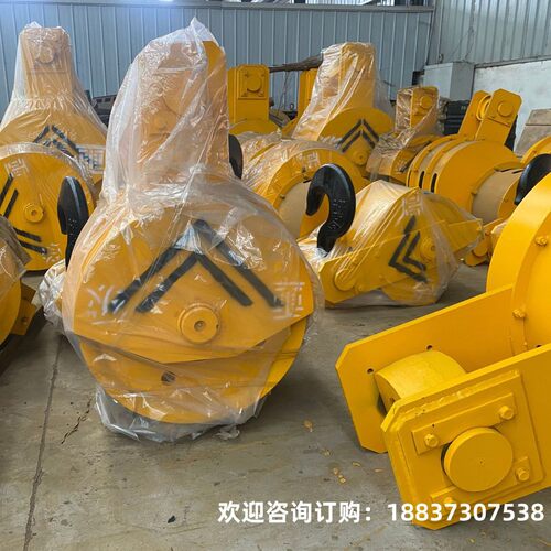 锻造钩头铸钢轧制滑轮起重机吊钩组行车吊钩配件欧式葫芦单轮吊钩