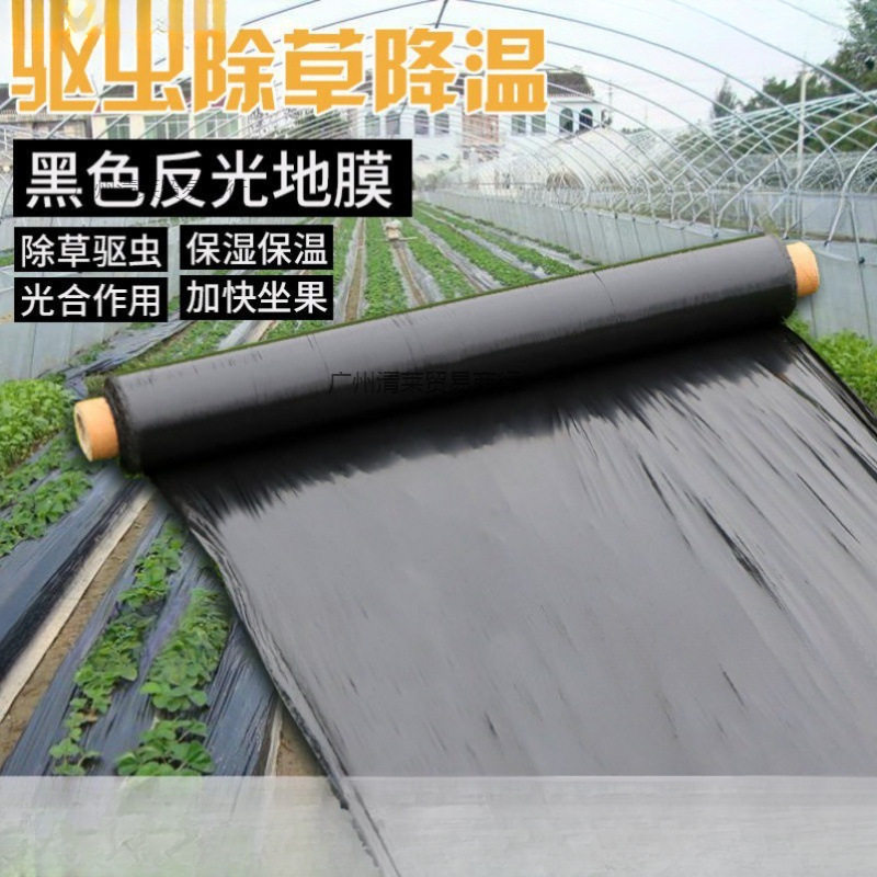 种菜专用地膜农用种植加厚抗老化黑地膜塑料薄膜除保温保湿防
