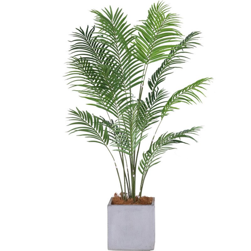 北欧仿真绿植盆景凤尾葵 家居办公室装饰散尾葵绿植造景摆件
