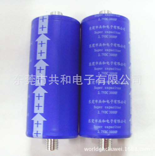 3000F ESR仪表2.7V超级电容器工作在-40C到+70C之间
