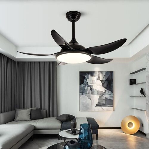 风扇灯客厅餐厅5叶吊扇带灯遥控52寸吊灯ceiling fan with light