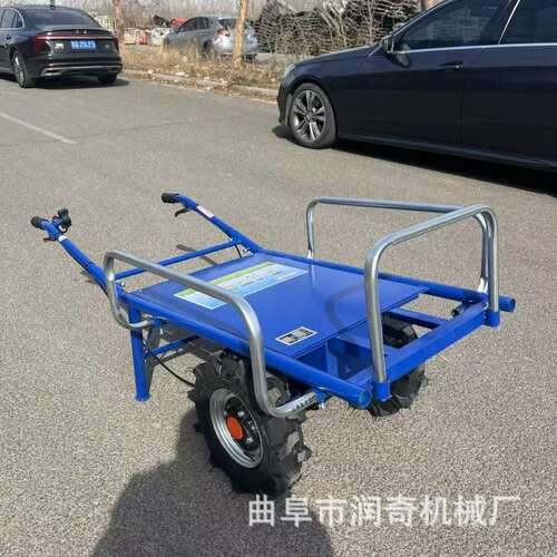 电动鸡公车四轮手推车农用多功能果园种植养殖爬坡工地平板小推车
