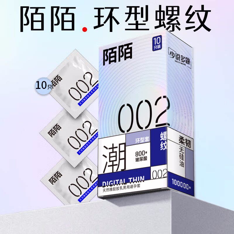 002超薄水溶冰感螺纹中号避孕套官方专卖