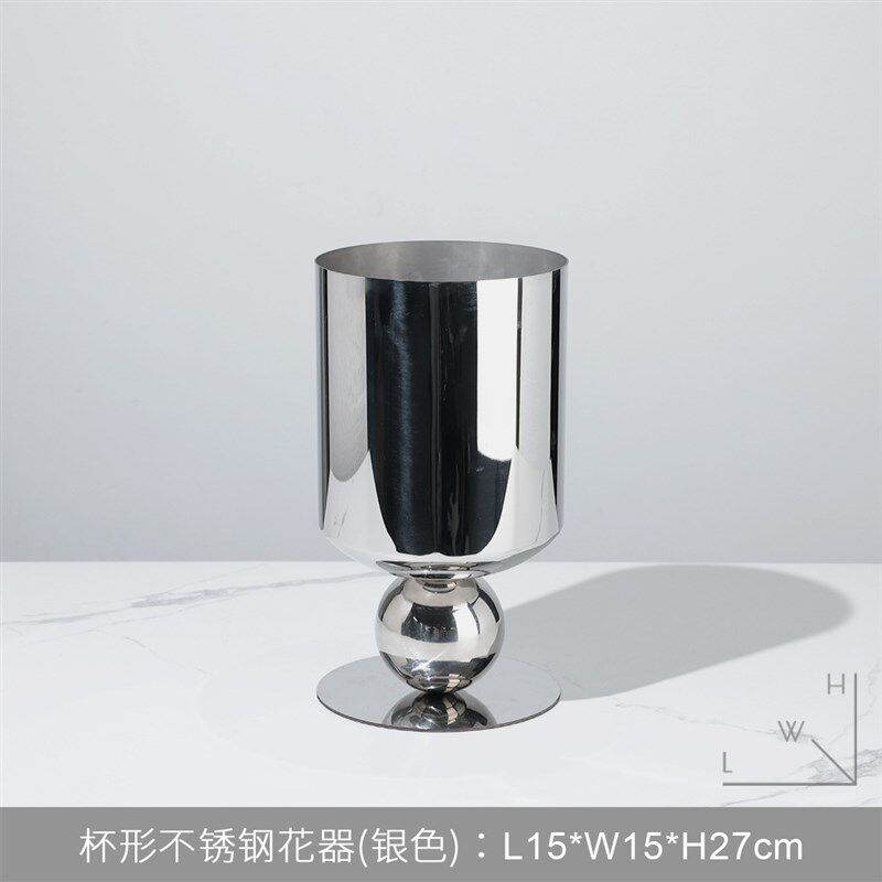 现代玻璃花瓶花器摆件干花仿真花插花装饰玄关客厅餐桌样板间软装