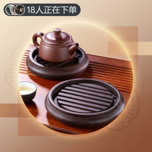 黑檀实木壶承紫砂茶壶垫养壶垫茶托茶座茶具配件功夫茶具托盘简约