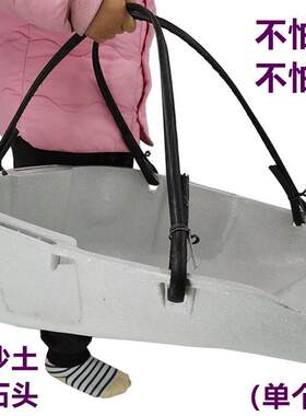 农用铁耳建筑工地挑泥沙加厚塑料簸箕农村挑土大号粪箕家用畚箕