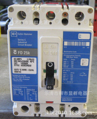 Cutler Hammer 塑壳断路器FD 25KFD3060L FD3060
