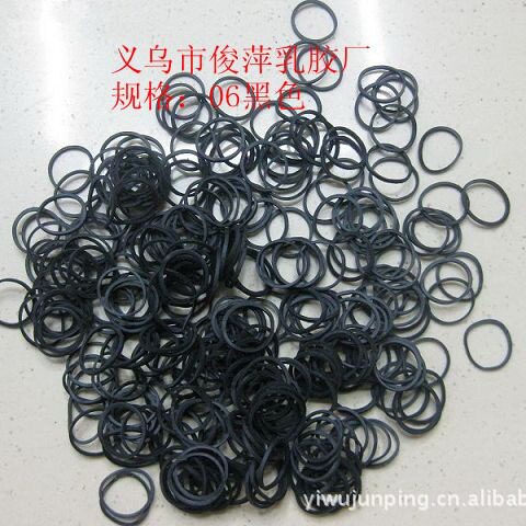 批发橡皮筋橡胶圈耐高温强拉不断黑色皮筋实色皮筋