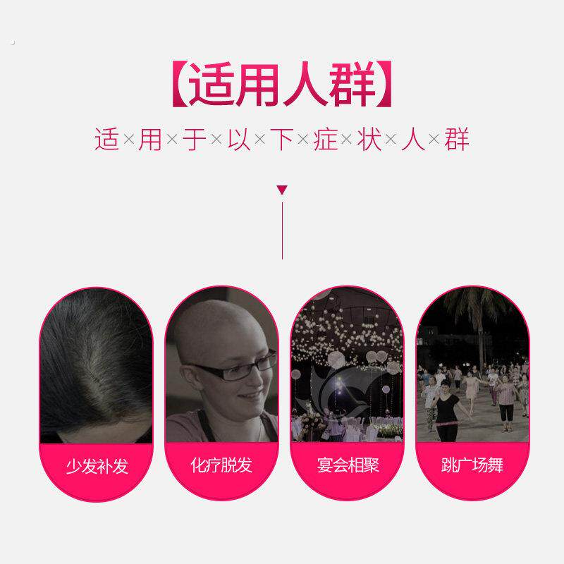 假发女短发羊毛卷蓬松大波浪妈妈卷发修脸中分空气浏海全真发头套