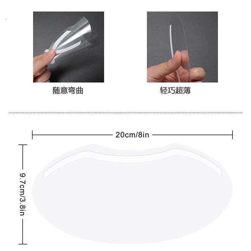 挡碎发神器婴儿透明防护面罩美发烫染卷工具刘海贴儿童剪头发面罩