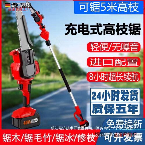 德国进口锂电伸缩高枝修枝锯
