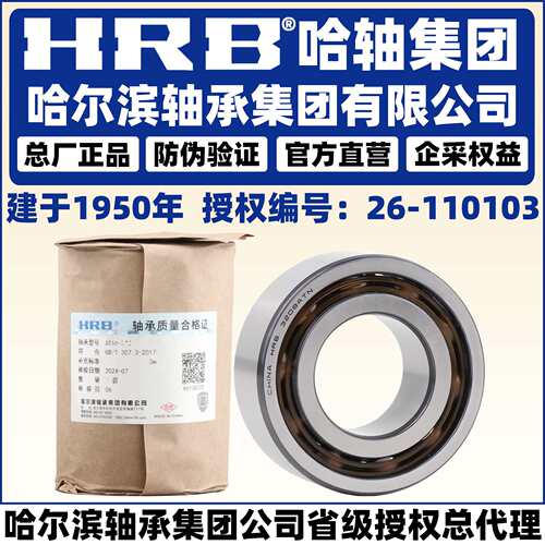 HRB 哈尔滨轴承 3307 3308 3310 3312 3315 A-2ZTN 双列角接触球