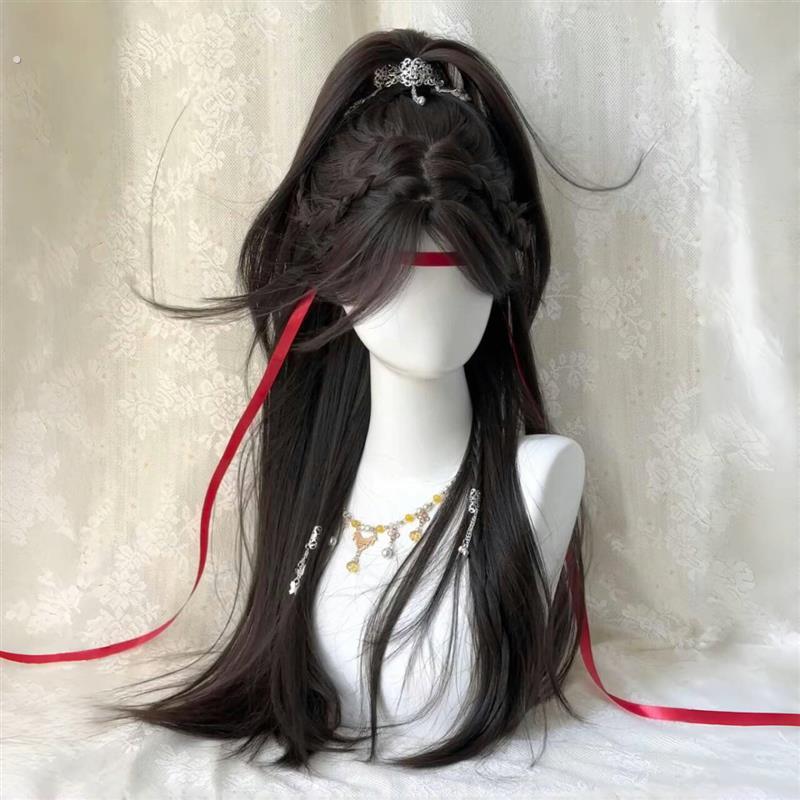 假发女新中式高层次长直发汉服仙侠古装少年感古风日常万用全头套