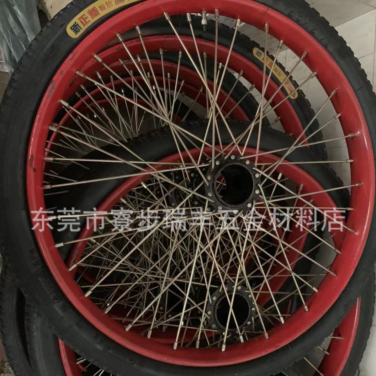 工地手推灰斗车充气轮