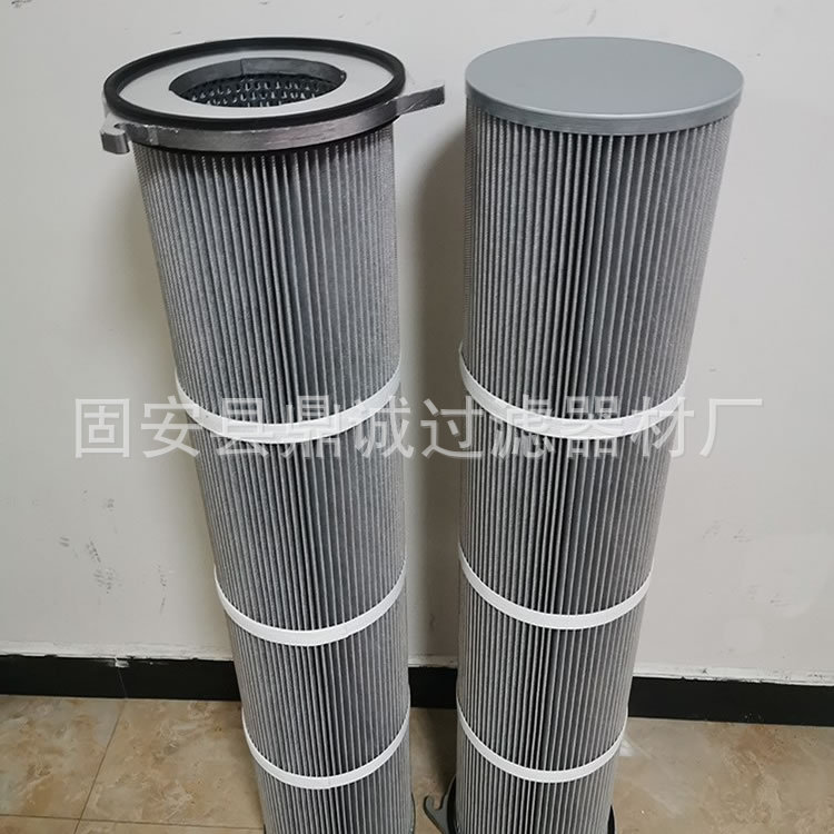 防静电除尘滤筒325x660褶皱折叠式工业电厂用滤芯滤层玻璃纤维