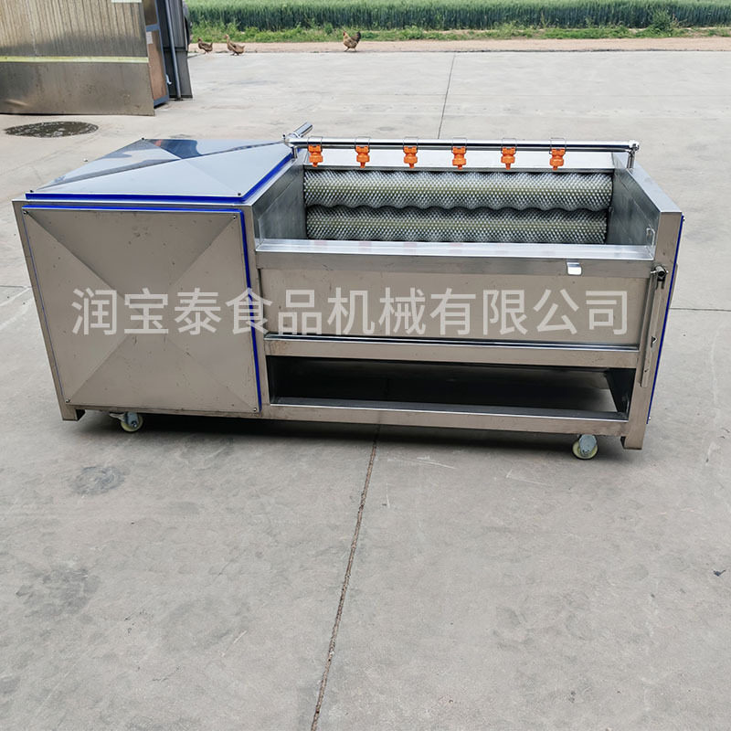 电动毛辊去皮清洗机红薯脱皮机