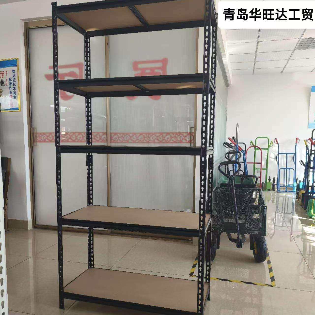 铆钉仓库货架家用收纳架超市商用多层角钢货物架储物仓储铁架