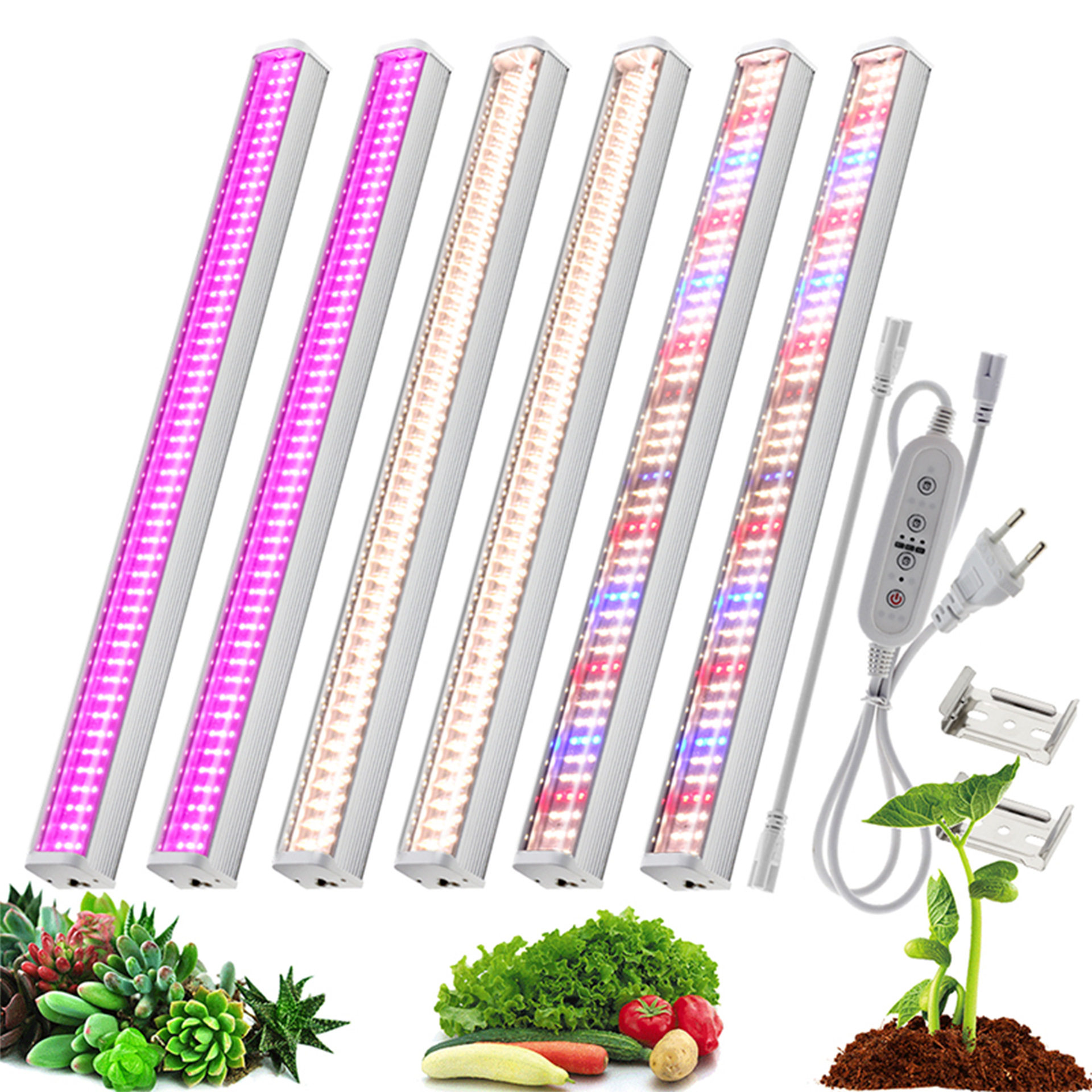 T12日光管LED植物生长灯全光谱水培蔬菜补光灯温室大棚无土栽培灯