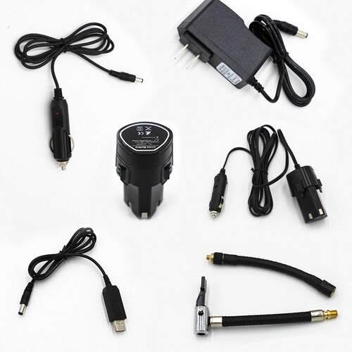 汽车用手持无线充气泵充电器配件车载底座电池底座按压充气管