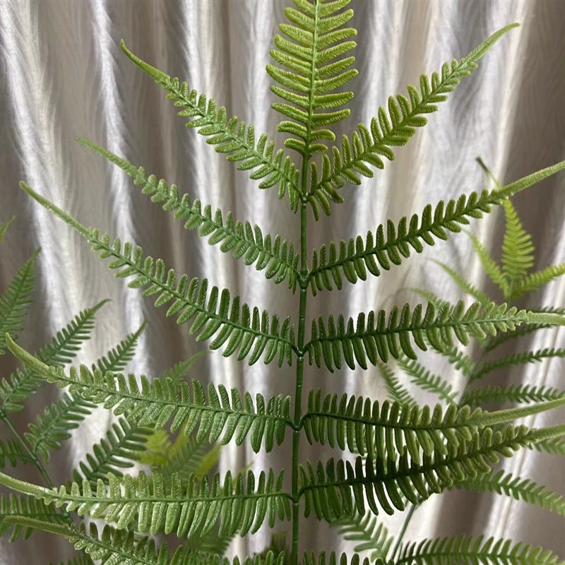 新品仿真树上架中式波斯蕨树简易风格造景款式假树金星蕨树植绒款