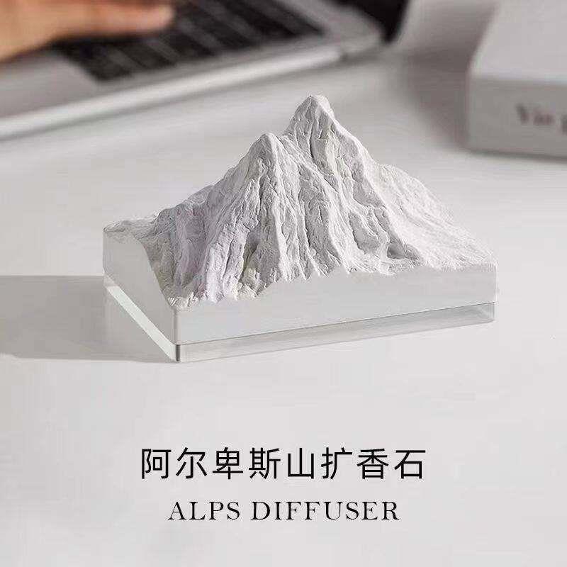 阿尔卑斯山扩香石卧室香薰精油室内办公室房间摆件夜光小件礼物