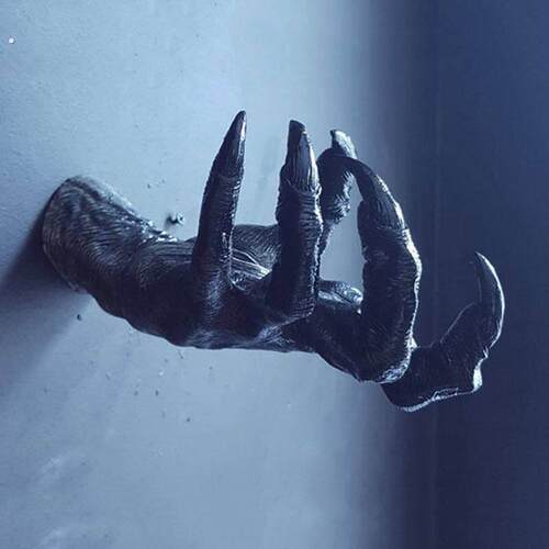 恶魔手爪装饰摆件恶魔之眼女巫的手臂挂壁家具鬼屋装饰品挂件道具