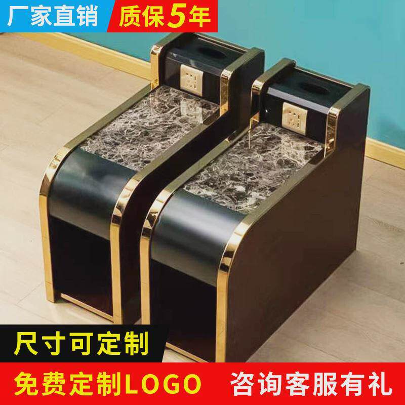 厂家直销足浴沙发茶几美甲边几浴室休息按摩椅桌子足疗沙发茶几柜