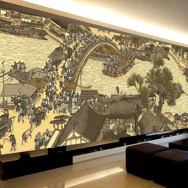 十字绣清明上河图全景全满绣大幅中国风十大名画2021新款线绣客厅