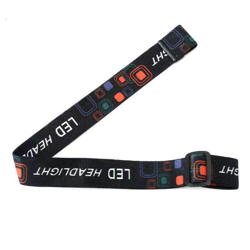 一字型头灯带松紧带加厚矿灯带多功能高弹力可调节头带绳头灯配件