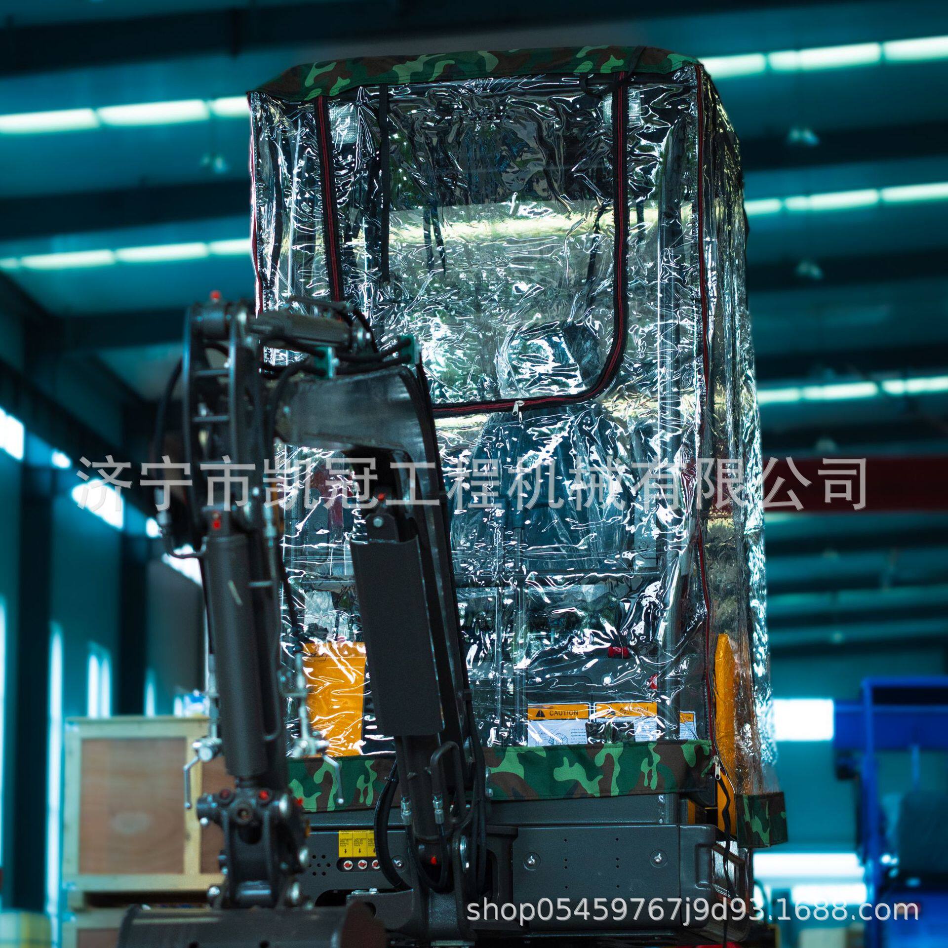 洋马33微挖车衣小型挖掘机驾驶室保暖棚防风车棚雨棚透明罩折叠