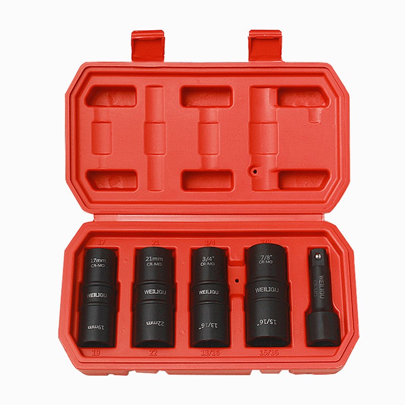 电动扳手内六角套筒双头1/2小风炮汽修常用工具公制17mm21英制3/4