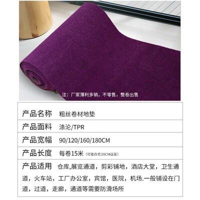 厂家TPR底蹭蹭垫卷材地毯酒店宾馆走廊除尘满铺地垫门垫